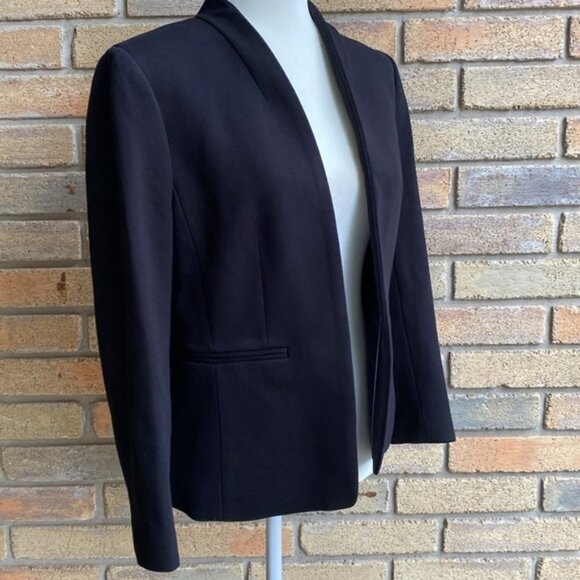 J.Crew 365 Stretch Twill Blazer Going Out Jacket Size 8 Black - Picture 6 of 16